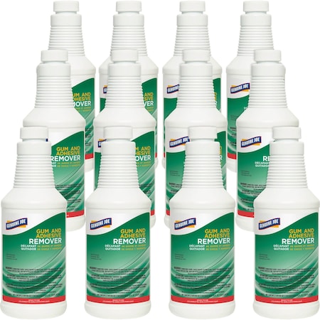 Genuine Joe Gum/Adhesive Remover, Ready to Use, 16 oz, Opaque White, PK 12 GJO99682CT